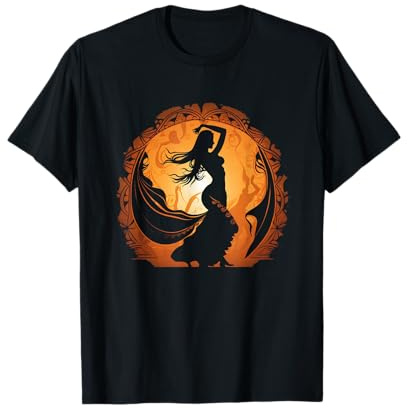 Danza del Ventre Fianchi Orientale Danza del Ventre Donna Pratica Sport Maglietta