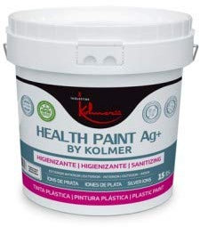 Kolmer Healt Paint AG. Pintura Antibacterias con iones de plata. Interior y Exterior. Blanco (4 litros)