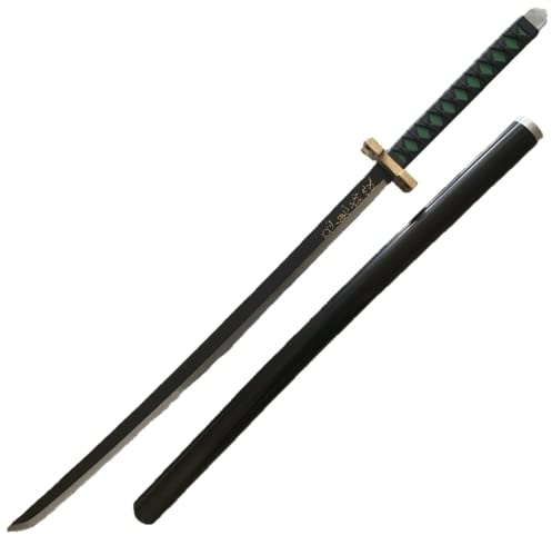 damdos Espada de Halloween de Demon of Slayer para Cosplay, Espuma de Poliuretano de 31.5 Pulgadas, Tomioka Giyuu Kamado Tanjirou, Espadas para Regalos de cumpleaños (Tokitou Muichiro)