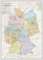 Politische Landkarte Deutschland 2024 - Deutschlandkarte Wandposter - Maps International - Kartografisches Detail 16 deutschen Bundesländer sind farblich voneinander abgegrenzt - 42 x 59 cm