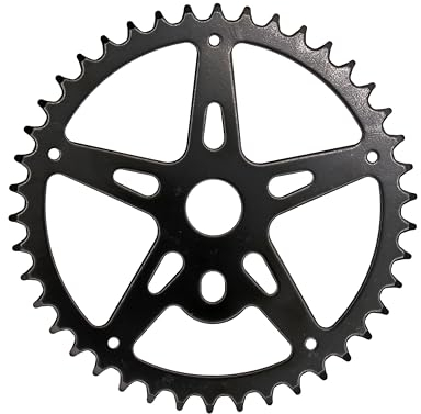 Kartell Kettenblatt Stahl 42 Zähne für Montage an 1-teiligen Kurbeln, schwarz