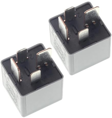 2 Pack of Car Relay for Ford Mondeo Ka Fiesta Focus Transit Kuga Explorer Galaxy Ranger C-Max S-Max B-Max 4 Pin/Way 70A DC12V Plug In Mount 5M5T-14B192-EA V23136-J4-X62