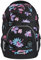 coocazoo Schulrucksack Mate „Floral Artnight”, schwarz-blau, ergonomischer & anpassbarer Tornister, höhen- & größenverstellbar, mit Brustgurt & Hüftgurt, ab der 3. Klasse