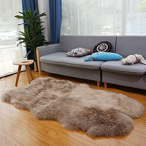 Alfombra Piel De Oveja Auténtico Alfombra Piel De Cordero Grande Alfombra Lana Alfombras Pelo Largo
