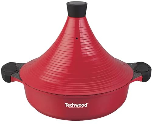 Techwood TAJINE Ø28 cm aluminium och port röd taj-246, 28