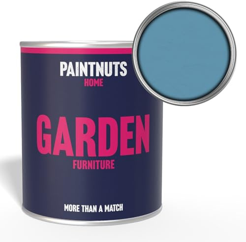 Paintnuts Garden Furniture Paint - RAL-5024 - PASTEL BLUE Satin 250ml Tin
