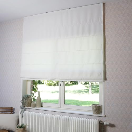 MADECOSTORE Store Bateau tamisant chiné Chambray - Blanc cassé - L160 x H160cm
