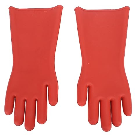 Candeon Gummi Isoliertehandschuhe, Klasse 00 12kv Hochspannungsfeste Elektriker Handschuhe Isolierende Gummihandschuhe, Isolierhandschuhe Elektrohandschuh Isolierungsarbeitshandschuhe Für Elektriker