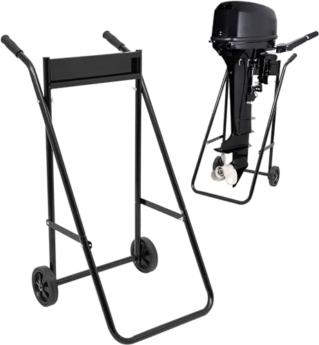 Außenborder Transportwagen,Trolley Aussenborder Ständer, Motorständer Bootsmotor Faltbar Bollerwagen für Transport bis 30PS/40Kg Außenborder