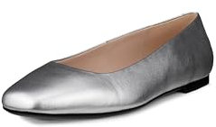 ECCO Margot Ballerina für Damen, Flache Ballerinas, Pure Silver, 5-5.5