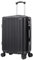 yonsly® Hartschalen Koffer Suitcase, Trolley Reisekoffer, Rollkoffer Handgepäck mit 4 Rollen, Passwortsperre, Teleskopgriff, L(24″), Schwarz