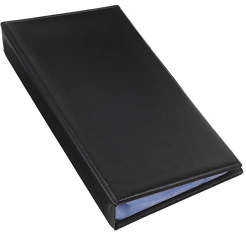 Housoutil Livre De Cartes De Visite Stockage Nom Livre Porte-cartes e Organisateur De De Visite e De Collection De De Jeu Classeur De Album De Pvc Black