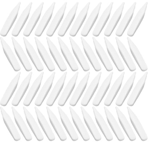 HAMPPLIES 100 Pinzas de Plástico de Color Blanco para Dobleces de Párpados, Herramienta Portátil para Maquillaje y Belleza Posicionamiento Preciso, Adecuado para Pestañas