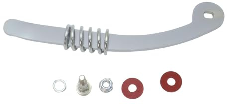 jussming Guitar Vibrato Bridge Tremolo System Arm Whammy Bar with Nut Spring Kit - Silver, Metal Construction, Compatible with Bigsby Jazz Electric Guitar, 6 String Guitar Replacement Parts