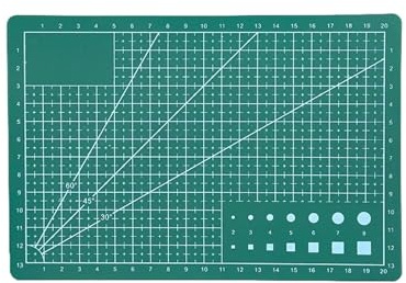 Skärmatta för kontor A5 självläkande skärmatta, dubbelsidig, liten, perfekt för scrapbooking, quiltning, tyg, sömnad, pysselprojekt (A5 grön)