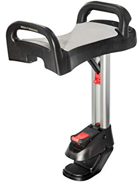 Lascal Saddle für BuggyBoard Maxi, einklappbarer und abnehmbarer Sitz, Kinderwagen Zubehör für Maxi-Modelle ab 2011, bequeme Sitzmöglichkeit für Kinderbuggys, grau