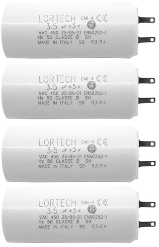 Set med 2 kondensatorer 3,5 μF COSSES 2,8 mm platt botten för rulljalusier (4)
