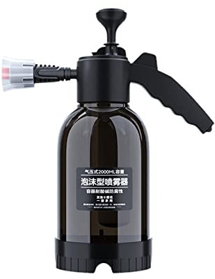 perfk 2l Nebulizzatore per Schiuma, Pompa per Lavaggio Auto Annaffiatoio Schiumogeno Spruzzatore a Pressione a Schiuma Portatile Multifunzionale per Pulizia, Ampio Angolo Di 60 Gradi