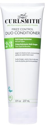 Curlsmith - Frizz Control Duo Hair Conditioner, Nourishing Rinse Out or Leave In, Detangling, Smoothing, For All Curl Types, Vegan, 237ml/8 fl oz