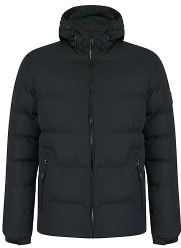 Tokyo Laundry Men's Takato Micro-Fleece Lined Quilted Puffer Jacket with Hood