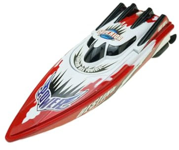 TOYANDONA Spielzeug Hohes Boot Rennboot-Modell Rc Futterboot Rc-Boot Ferngesteuertes Segelboot Poolspielzeug Rc-Schlacht Boot Mit Alligatorkopf Rc Fischerboot Spielzeuge Modelle Rot Ohne