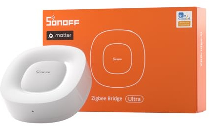 SONOFF ZBBridge-U Zigbee Gateway,Smart home Matter Hub,Unterstützt ZigBee-,WLAN und Ethernet Verbindung,Zigee 3.0 Bridge für Alarmanlage,kompatibel mit Google Home, SmartThings, Home Assistant.