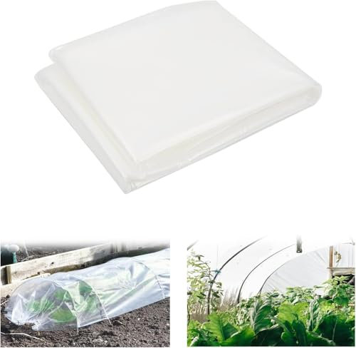 Film transparent pour serre STOUCLA, résistant aux déchirures, pour le jardinage, serre tunnel, 2 x 10 m