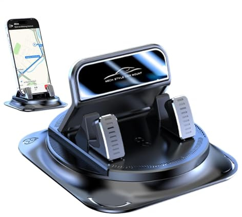 Pzuryhg Supporto per cruscotto auto, supporto antiscivolo per telefono, supporto per telefono da cruscotto, supporto per navigatore auto, supporto per telefono da auto, 9,9 x 6,3 cm, supporto