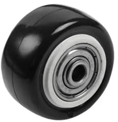 MQNNCNZY Ruota Singola diamantata in Oro da 4 Pollici da 2,5 Pollici con Copertura a Doppio Cuscinetto Accessori Medi for rotelle for mobili Nere