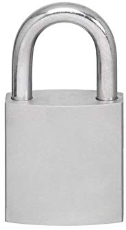 EVVA ICS Vorhangschloss HPM mit 2 Wendeschlüssel + Sicherungskarte, einzelschließend oder gleichschließend, Schließanlage, Hochsicherheits-Vorhängeschloss mit Niro-Bügel Länge 30 mm