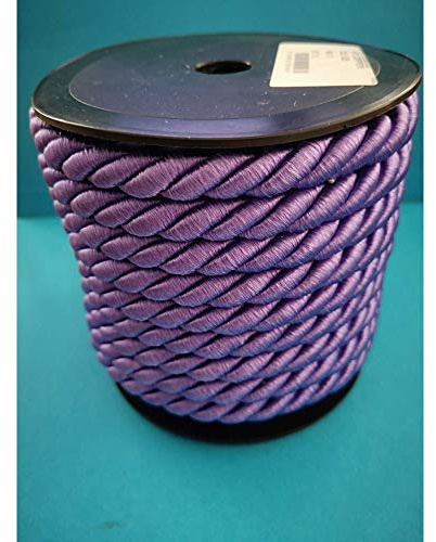 PIZZITALIANI Passamaneria decorativa - Cordone Intrecciato 10mm x 10m, VIOLA – Corda Decorativa flessibile, Cordoncino per decorazioni e Artigianato, Made in Italy