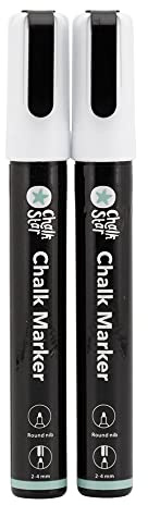 SECURIT - Rotulador de Tiza Líquida Impermeable - Para Superficies No Porosas (Pizarra, Vidrio, Metal, Espejo, etc.) - Punta Mediana 2-6 mm - Negro