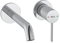 Roca A5A359EC00 Grifo Empotrable Pared Lavabo, Coleccion Ona, Caño 180 mm, Cromado
