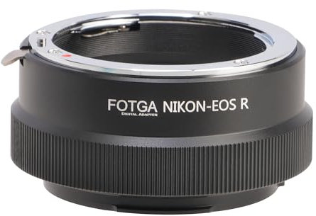 Hersmay Bague adaptateur d'objectif Nikon G (F/AI/AIS/D/AFS) vers EOS RF pour objectif Nikon, compatible avec appareil photo sans miroir Canon EOS R RP R5 R6 R6II R7 R8 R10 R50 R100 RF