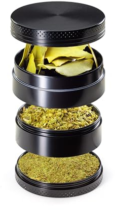 Grinder - Molinillo para hierbas (metal, 4 piezas)