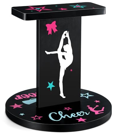 Weysat 12.2 x 13.2 Inch Wooden Cheer Flyer Stand Cheerleading Balance Trainers for Adult Core Strength, Stunt Flexibility & Coordination Training Equipment