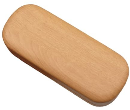 Case De Lunettes En Bois - Boîte De Lunettes De Coquille Dure, Finition De Grain Élégante, Support De Protection Vintage | Design De Texture En Bois Élégant Artisanal, Doublure Résistante À L'impakt D