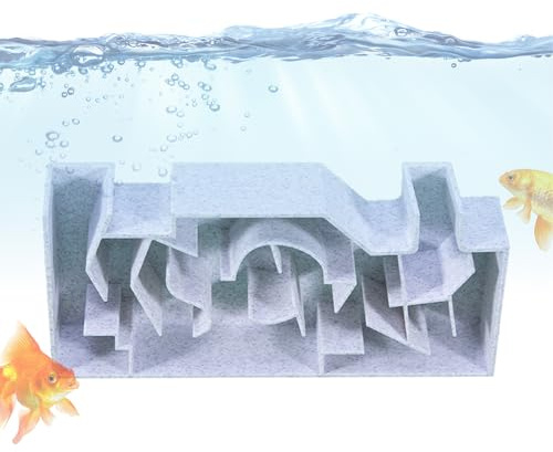 Mppchhn Tunnel à Crevettes, Cachette pour Crevettes Et Habitat en Labyrinthe, Accessoire pour Aquarium, Caverne Souterraine avec Labyrinthe pour Cachette Observation Et Enrichissement