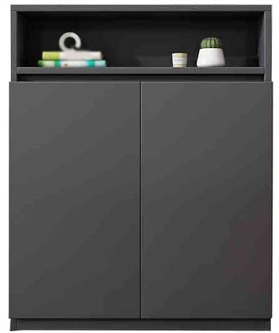 Moderno estante de madera para radiador, elegante solución de almacenamiento de calefacción para sala de estar, fácil de limpiar, gris oscuro, 60 cm, muebles decorativos para el hogar