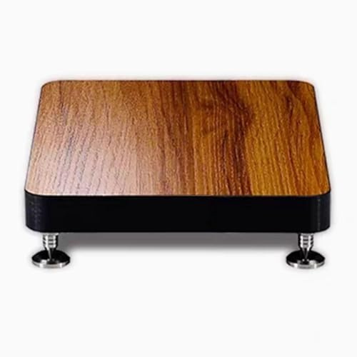 Supports d'enceintes réglables – Plateau d'isolation pour caisson de basses pour la maison, le bureau, le cinéma et les concerts – Stabilisateur pour une meilleure qualité sonore – 29 x 29 cm