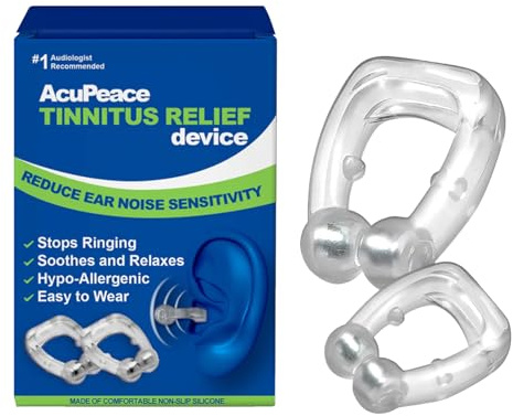 Tinnitus Relief for Ringing Ear Device,Tinnitus Relief Device Magnetic Clip,Tinnitu Reliefs Earring,Suitable for Different Age Groups 2PC