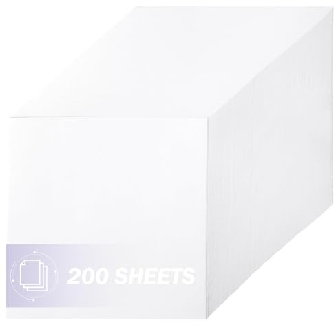 Papier origami blanc 15×15cm 200 feuilles 80gsm recto verso | Uncle Paul Papier pliable créatif carré 6×6 pour arts DIY, projets créatifs pour enfants et adultes UAP38WH200