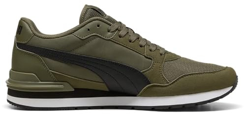 PUMA ST Runner v4 Full NL/Mesh 404743 03 - Sneaker unisex, marrone-nero, Verde Loden, 43 EU