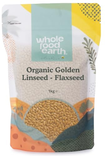 Wholefood Earth Organic Golden Linseed/Flaxseed – 1 kg