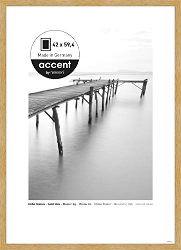 accent by nielsen Scandic Wooden Picture Frame Oak A2, 42x59.4cm with Float Glass