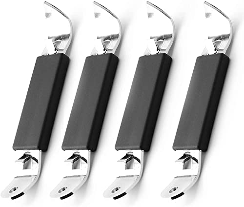 LUTER 4Pcs 4.33x0.9Inch Magnetic Bottle Openers, Stainless Steel Manual Bottle Openers Punch Can Tapper with Magnet for Beer Can Beverages