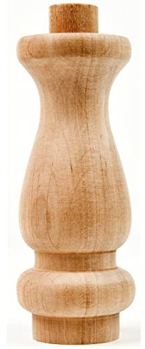 Holzando Holzfüße für Möbel aus Erle ø54 - naturbelassenes Holz - ideal für Restauration & Reparatur - Möbelfüße Holz in Verschiedene Größen & Materialien erhältlich