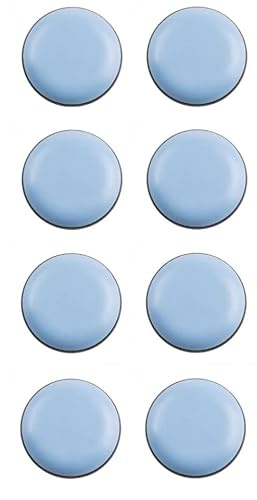 cyclingcolors 8X Almohadillas Teflón PTFE 25mm Autoadhesivo Redondos par Muebles Silla Patines pies Deslizadores Protectores de Suelo