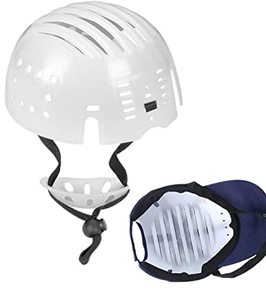 Dous -Anstoßkappen-Einsatz, Schutzhelm-Einsatz, Baseballkappen-Helmeinsatz-Ersatz Mit Kinnriemen Anti-Kollisions-Kappe, Geeignet Für Alle Baseballmützen, Schutzhelme