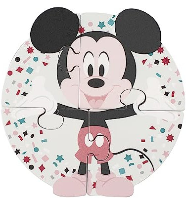 Disney 100th Anniversary Mickey Mini Wooden Puzzles, My First Puzzles, Jigsaw Puzzle Games, Montessori Educational Toys For 1 Year Old + Toddler - Official Licensed Disney Gifts by Orange Tree Toys